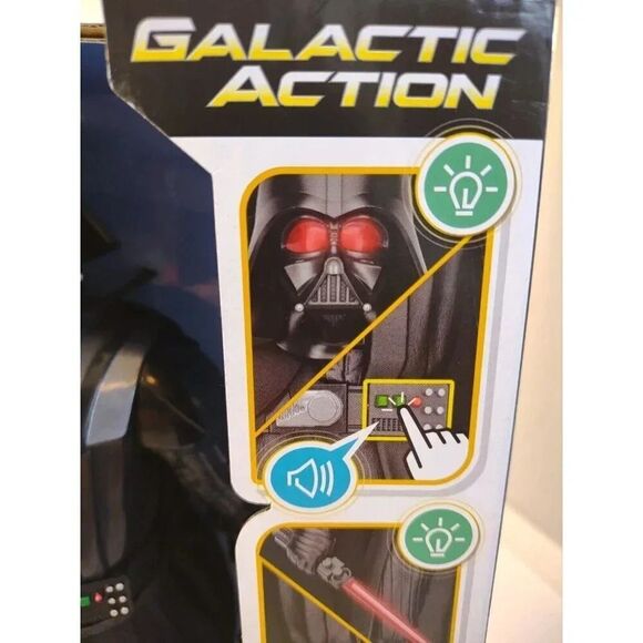Star Wars DARTH VADER Action Figure Obi Wan Kenobi Galactic Action Interactive - Picture 6 of 16